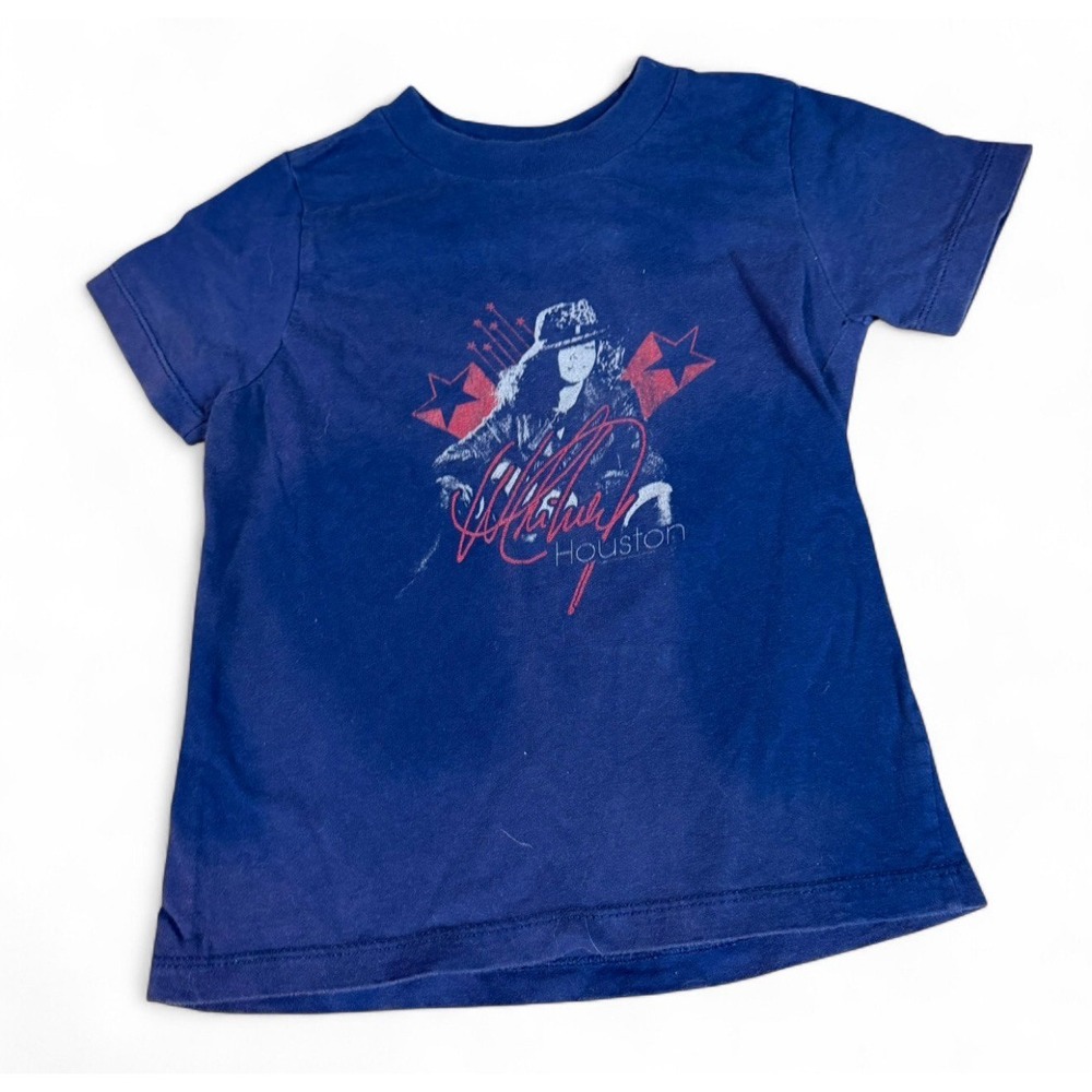 Whitney Houston Toddler T-Shirt 3T Blue Graphic Concert Music Port & Company